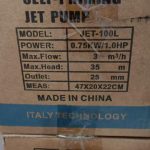 پمپ آب جتی 1 اسب جیوتو مدل JET 100L